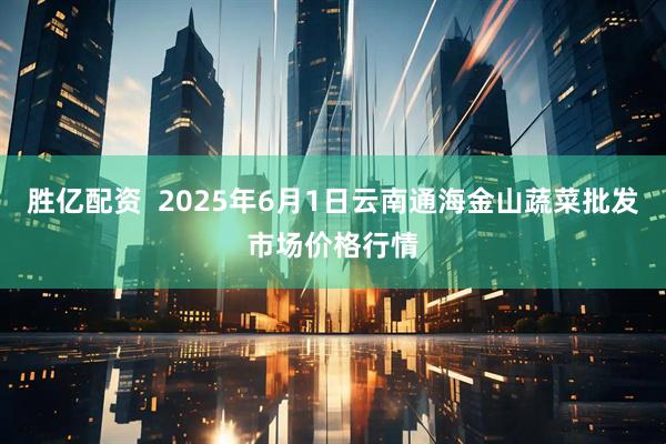 胜亿配资  2025年6月1日云南通海金山蔬菜批发市场价格行情
