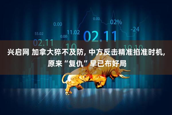 兴启网 加拿大猝不及防, 中方反击精准掐准时机, 原来“复仇”早已布好局