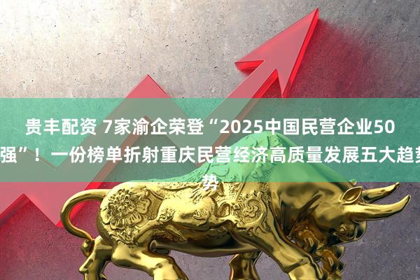 贵丰配资 7家渝企荣登“2025中国民营企业500强”！一份榜单折射重庆民营经济高质量发展五大趋势
